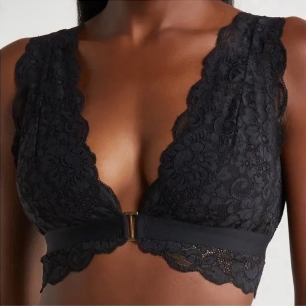 Free People X We are HAH Got Ur Back Bra Black